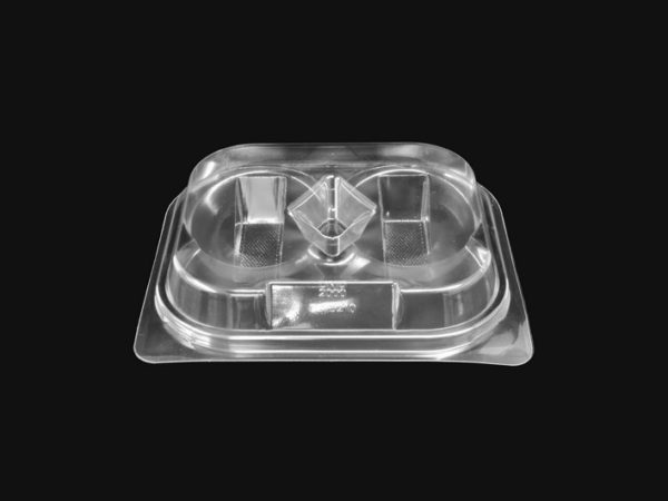 4 Cavity Hinged Empire Biscuit Tray