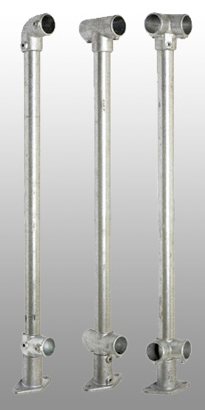 Galvanized Pedestrian Barrier Posts