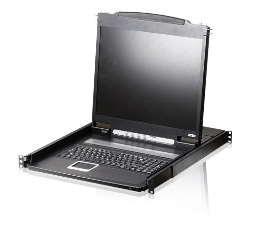 CL1000N - Aten - 1U 19&#34; LCD KVM Console / Drawer - 105-Key Keyboard, Touch pad, rackmountable housing / Slideaway. ATEN LCD CONSOLE