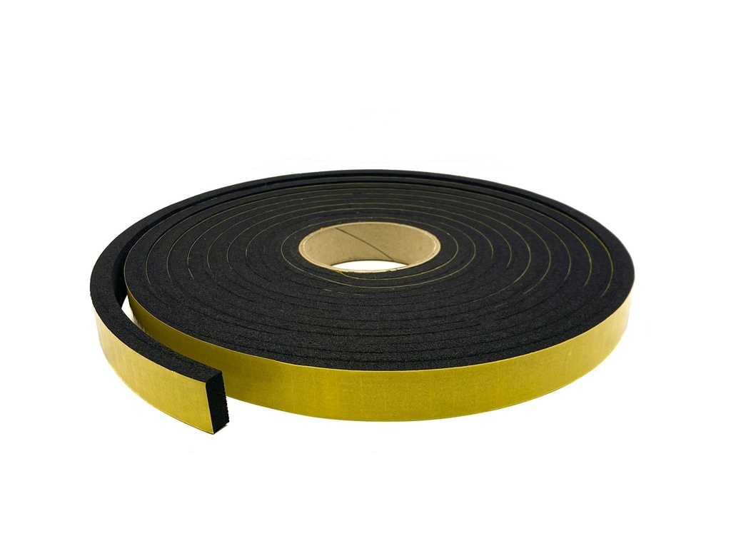 Adhesive Backed Expanded Neoprene Strip - 25mm x 10mm x 6m