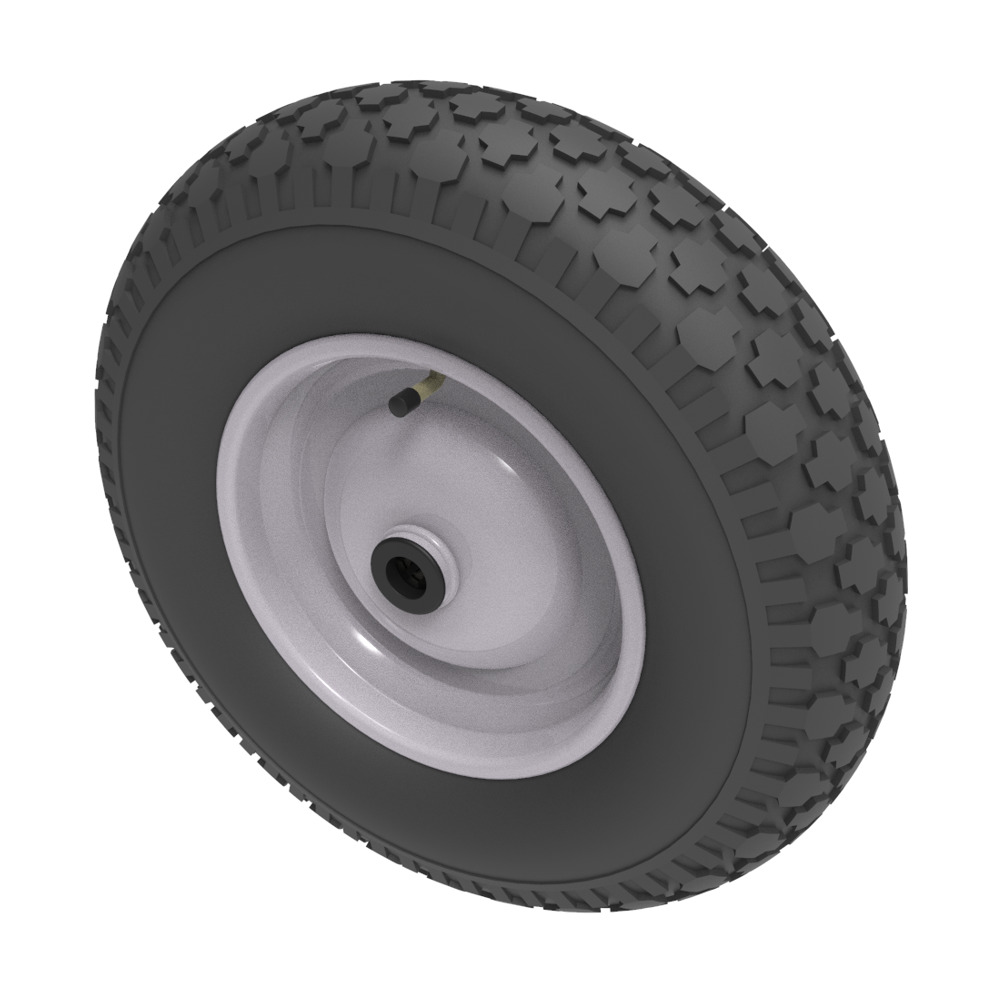 Pneumatic 400mm Roller Bearing Wheel 200kg Load