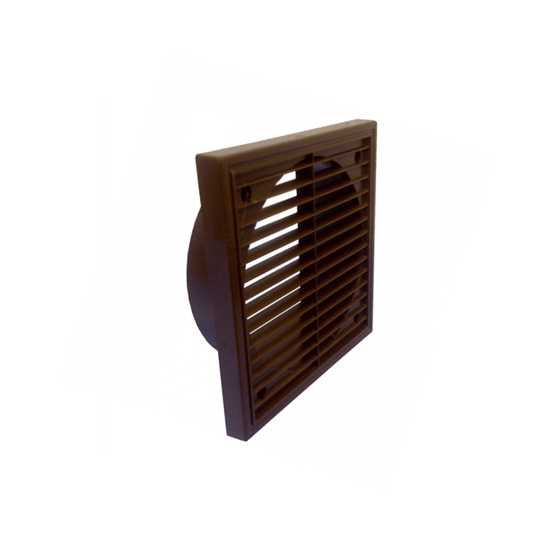 Manrose 150mm 6" Fixed Wall Grille Brown
