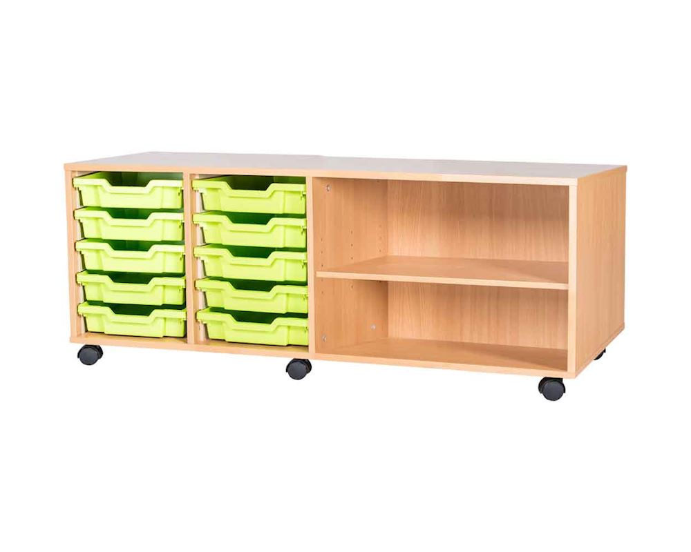 Premium 10 Tray Quad Unit with Shelf