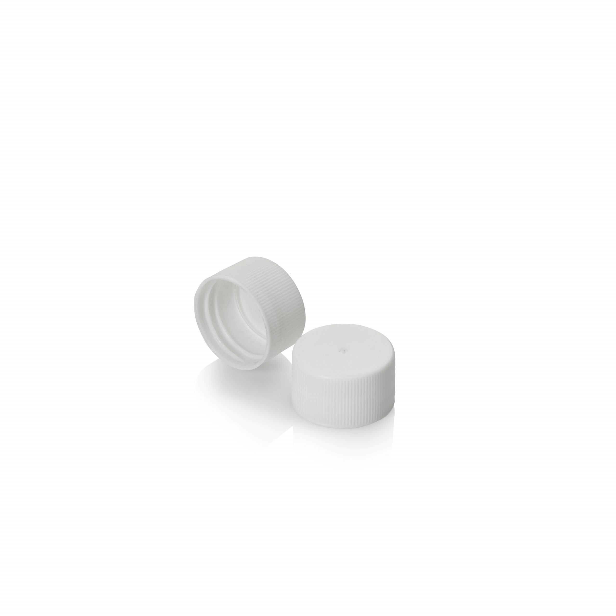 Supplier Of 31&#47;410 White Wadded Screw Cap &#45; Fine Ribbed