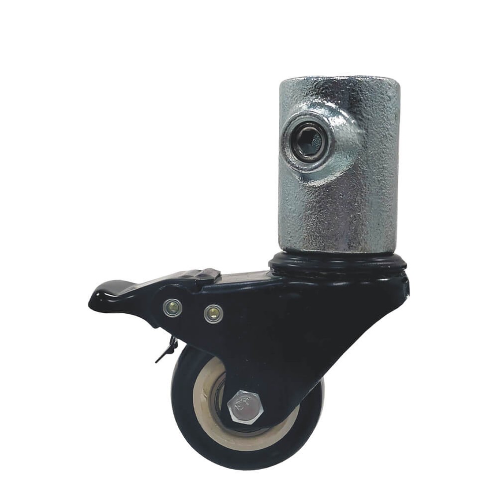 149A Sleeve Joint + Braked Castor Wheel Load capacity - 100 Kgs