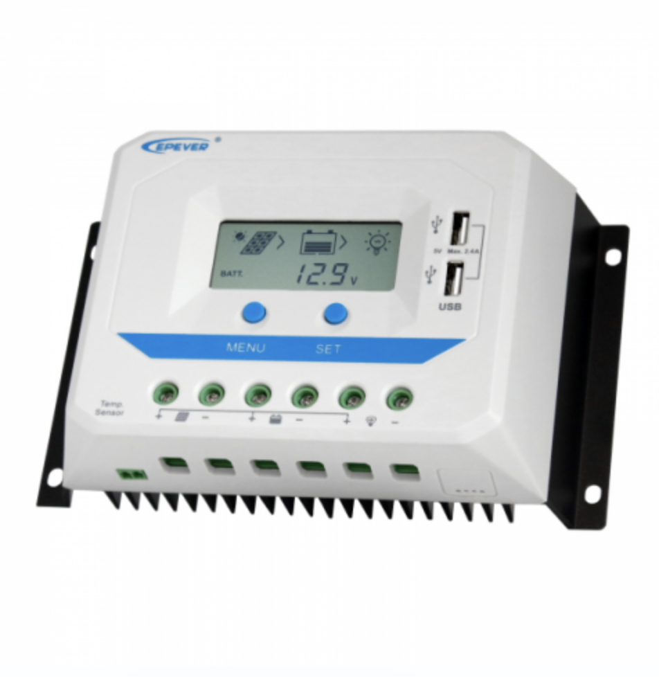 45a 12/24v solar charge controller / regulator with lcd display and powerful dual usb output (2.4a)