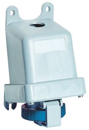 2CMA167172R1000 CMA Series&#44; IP67 Blue Panel Mount 2P+E Industrial Power Socket&#44; Rated At 32A&#44; 230 V