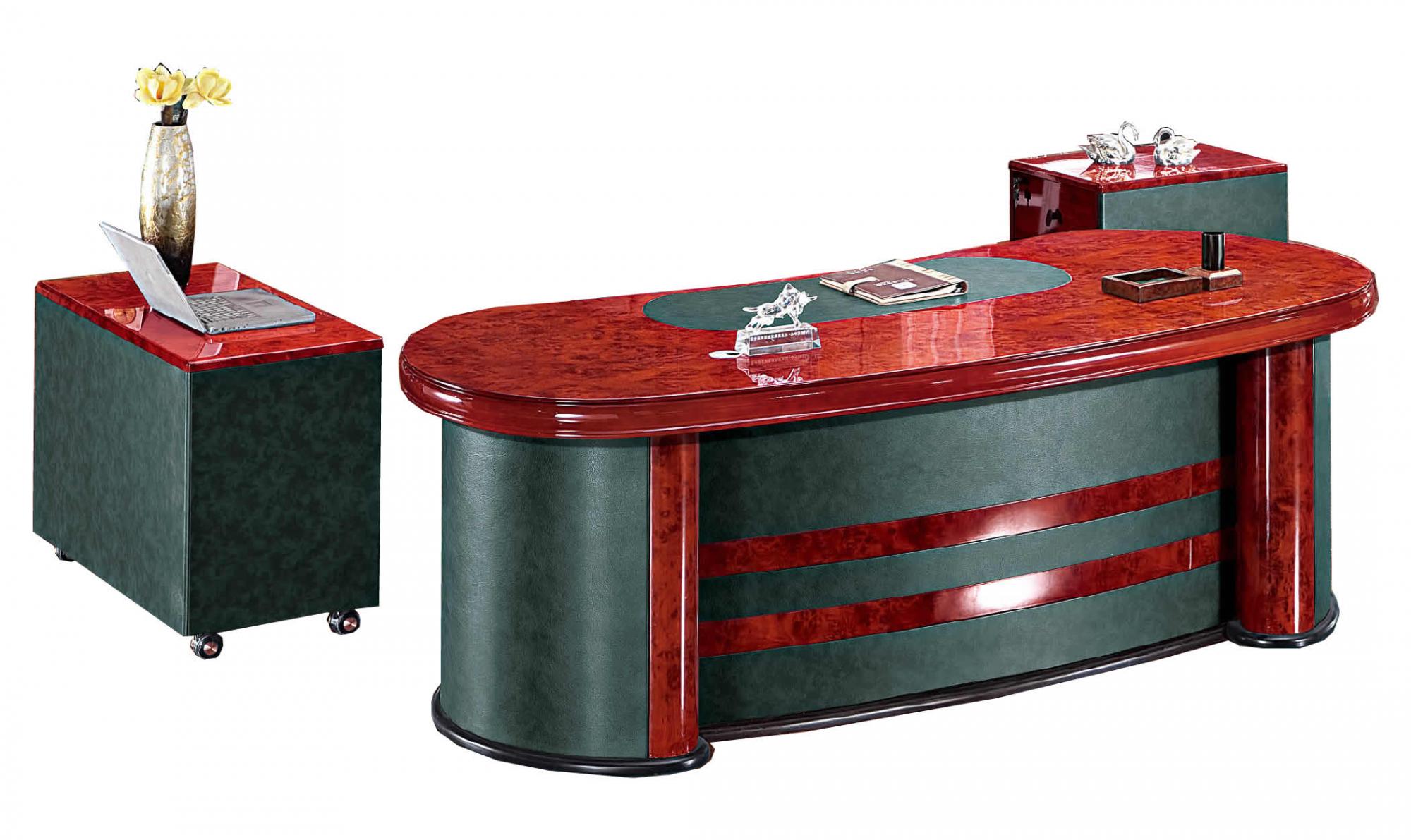 Curvy Executive Office Desk High Lacquer DES-6836 UK