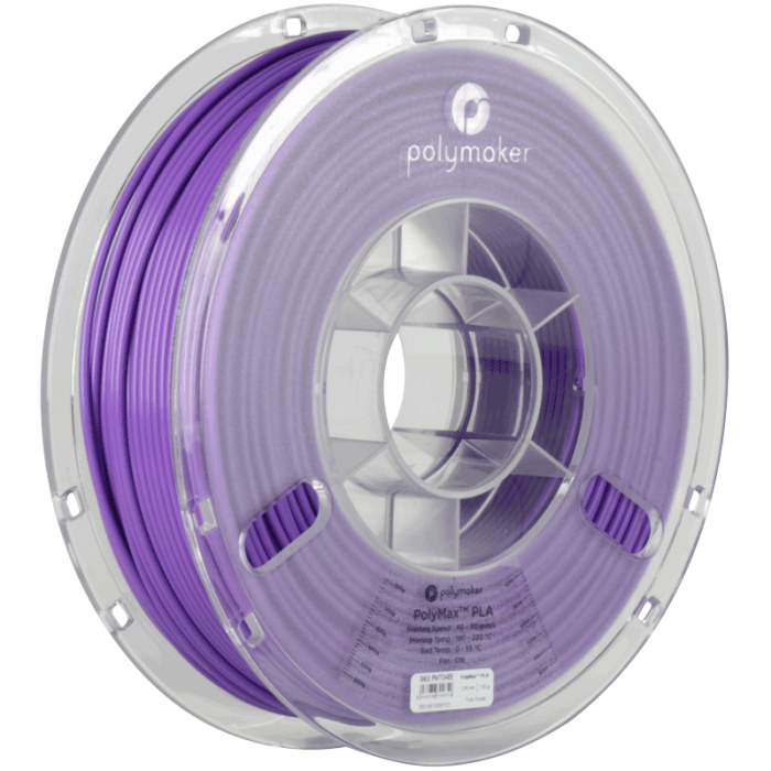 Polymaker PolyMax Tough PLA 2.85mm True Purple 3D printer filament