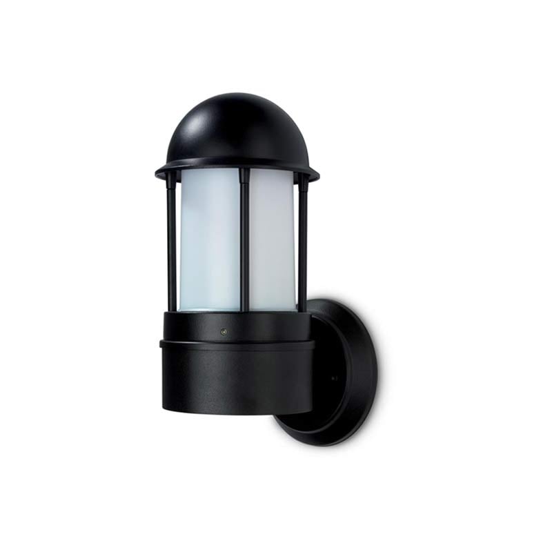 JCC NiteLED Mains Plain E27 Wall Light Black