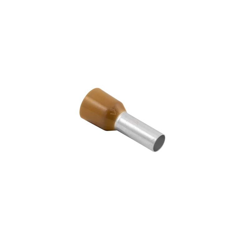 Unicrimp Brown Bootlace Ferrule Single 10mm (Pack of 100)