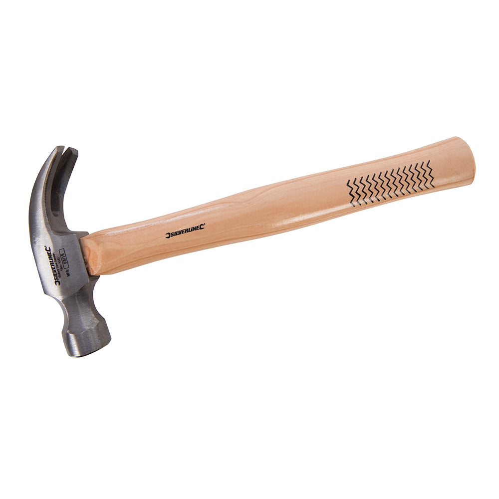 Silverline HA01 Hickory Claw Hammer 16oz (454g)