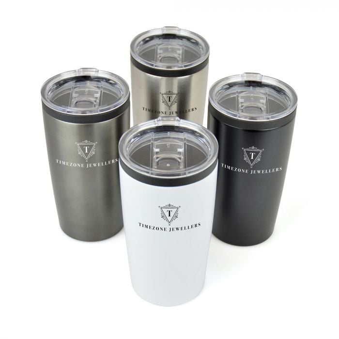 Oakridge Stainless Steel Tumbler With Top Trim, Translucent Lid