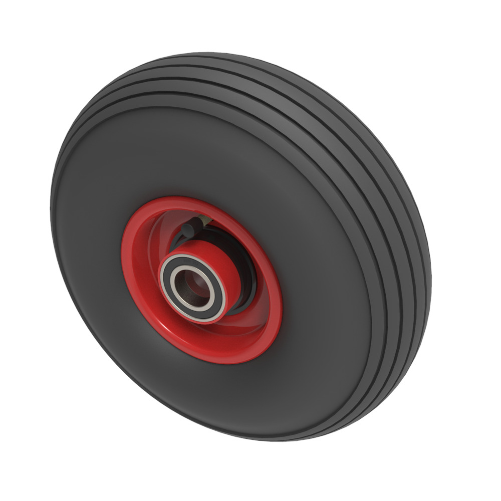 Pneumatic 260mm Ball Bearing Wheel 200kg Load