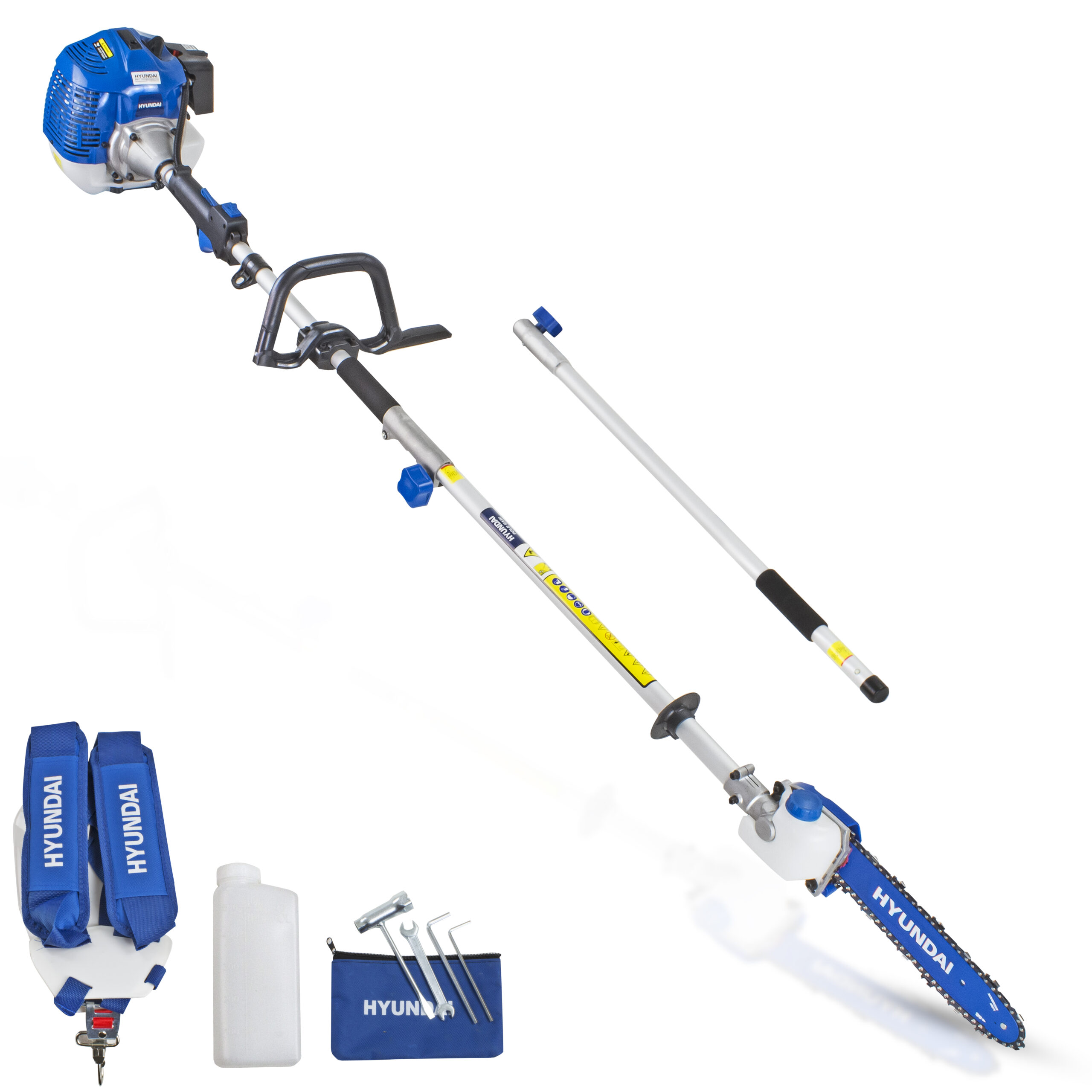 Hyundai HYPS5200X 52cc Long Reach Petrol Pole Saw/Pruner/Chainsaw