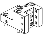 Radial double blade holder - Internal coolant