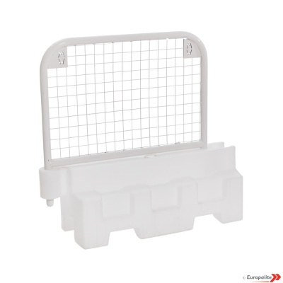 Road Barrier Universal 1000mm Mini Block - White