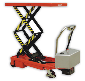 Robust Warrior Semi Electric Scissor Lift Tables For Production Line Material Handling