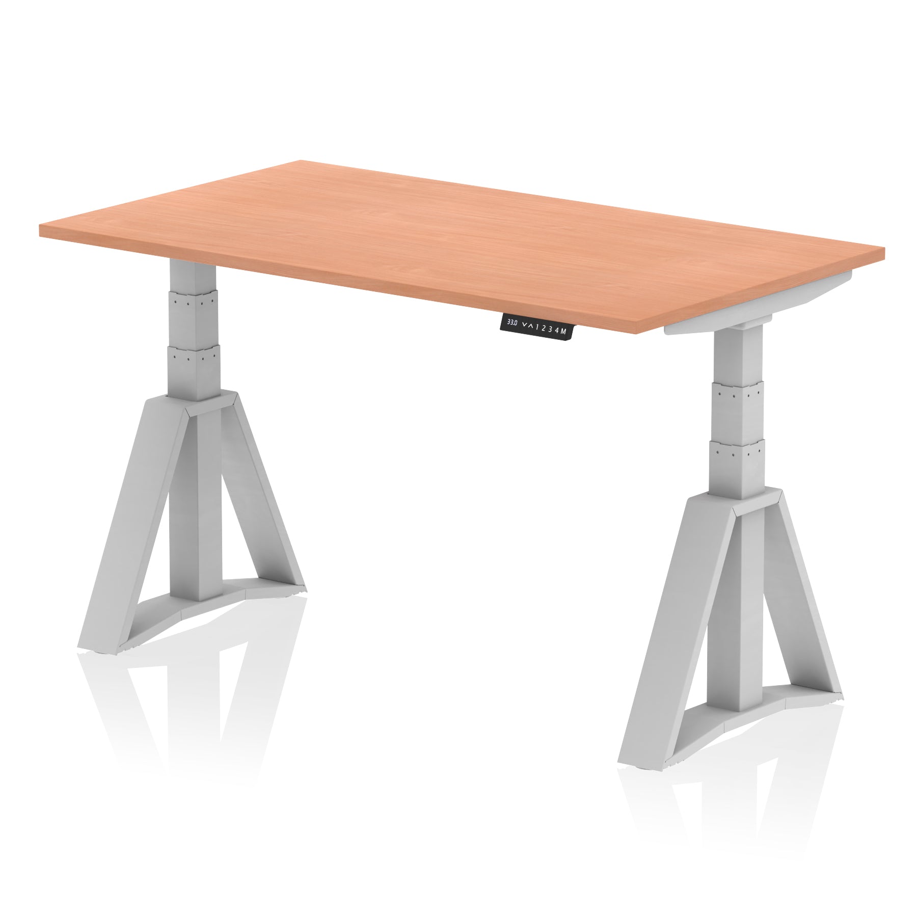 Providers Of Air Height Adjustable Desk without Cable Ports With Piste Foot - 1200mm, 1400mm, 1600mm or 1800mm - Multiple Colour Options North Yourkshire