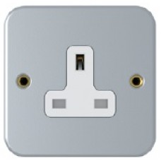 13A, 1 Gang Unswitched Socket, Metal Clad, SM2711