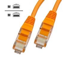 C65-UTP-03 Category 6 UTP Patch Cable EV1, 3 metres, colour Orange (Network Cat6 Cable)