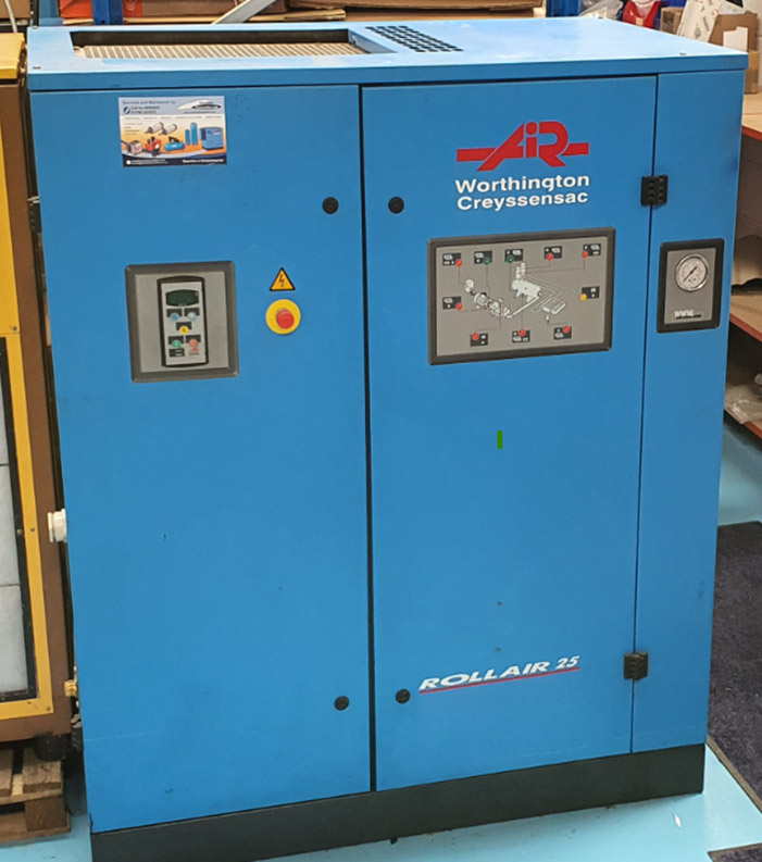 Worthinton Creyssonsac Rollair 25 Air Compressor for Hire
