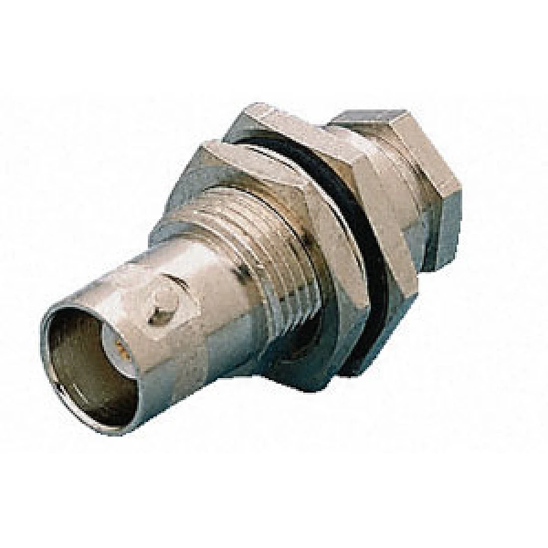 Telegartner J01001A1223 (100023406) Straight 50 Ohm Panel Mount BNC Connector jack Clamp Termination RG141, RG142, RG223, RG58