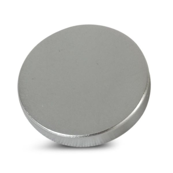 15mm Satin Chrome Flat Mirror Screw Caps 6BA