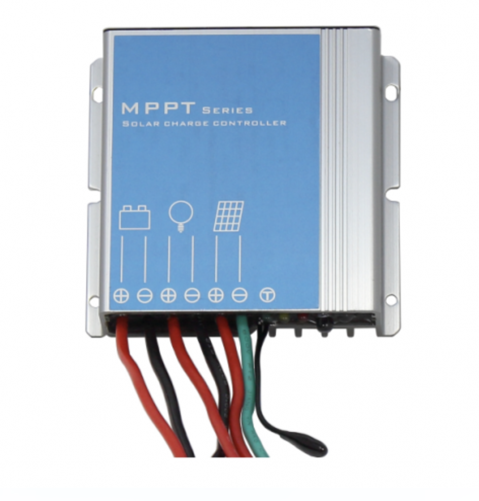 waterproof 10a 12v mppt solar charge controller / regulator for lithium batteries in caravans, motorhomes, campervans, boat, yacht and marine applications