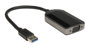 CONV-USB3.0-VGA USB 3.0 USB 3.0 - VGA Adaptor ( For a Extra Video ports from a USB Port ) Ideal for laptop 2nd Video/ USB 3.0 - VGA Adaptor