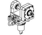 Axial geared-up driven tool 1:3 ratio