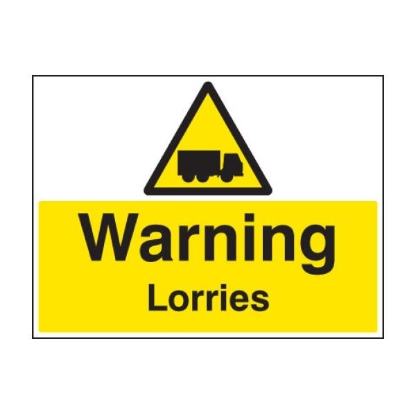Warning Lorries - Rigid Plastic
