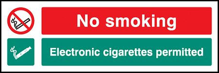 No smoking Electronic cigarettes permitted