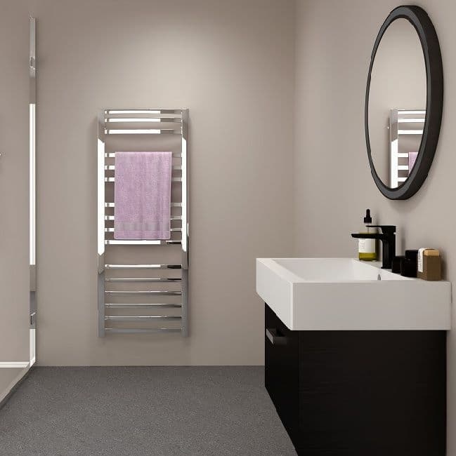 Pale Grey Matt Bathroom and Shower Panel