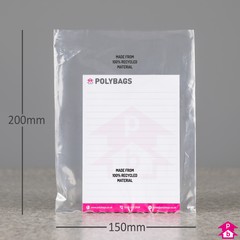 68RECY Clear Polybag