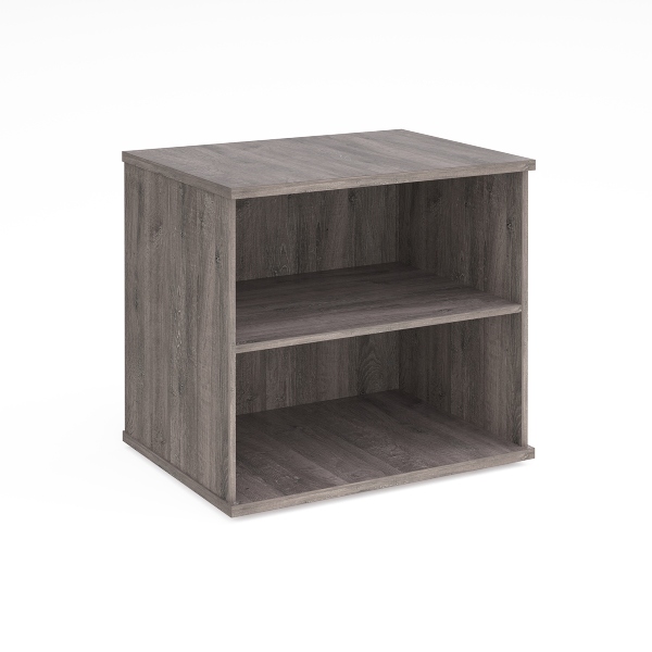 Deluxe Desk High Bookcase - Grey Oak