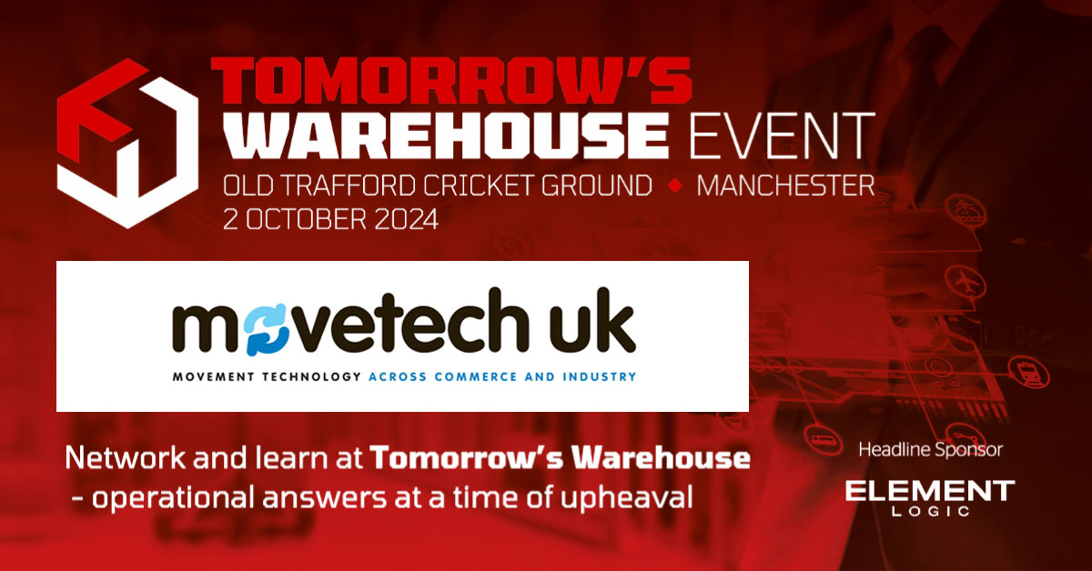 EXPO NEWS! Movetech UK will be exhibiting at the &lsquo;Tomorrow&rsquo;s Warehouse&rsquo; Event &ndash; Wednesday 2nd October 2024