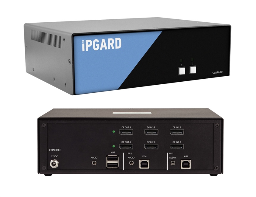 SA-DPN-2D - SmartAVI - 2-Port , Dual Screen, NIAP PP 4.0, Secure KVM Switch, DisplayPort KVM (w/audio) 4K Video