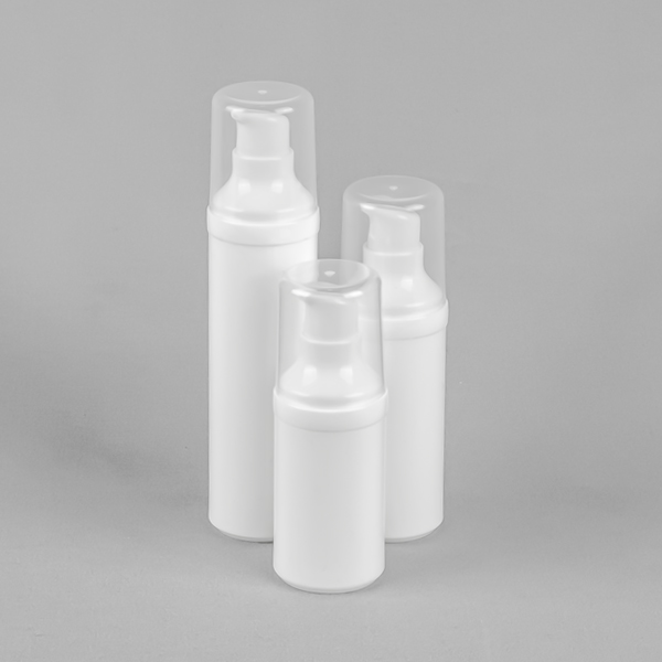 Round White PP Airless Bottle 