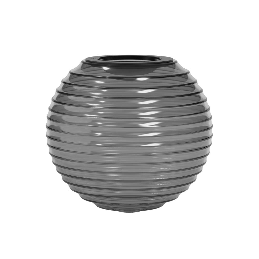 Astro Nara Globe Ribbed Glass Smoke Lamp Shade