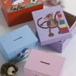Engraved Wooden Children's Storage Boxes
