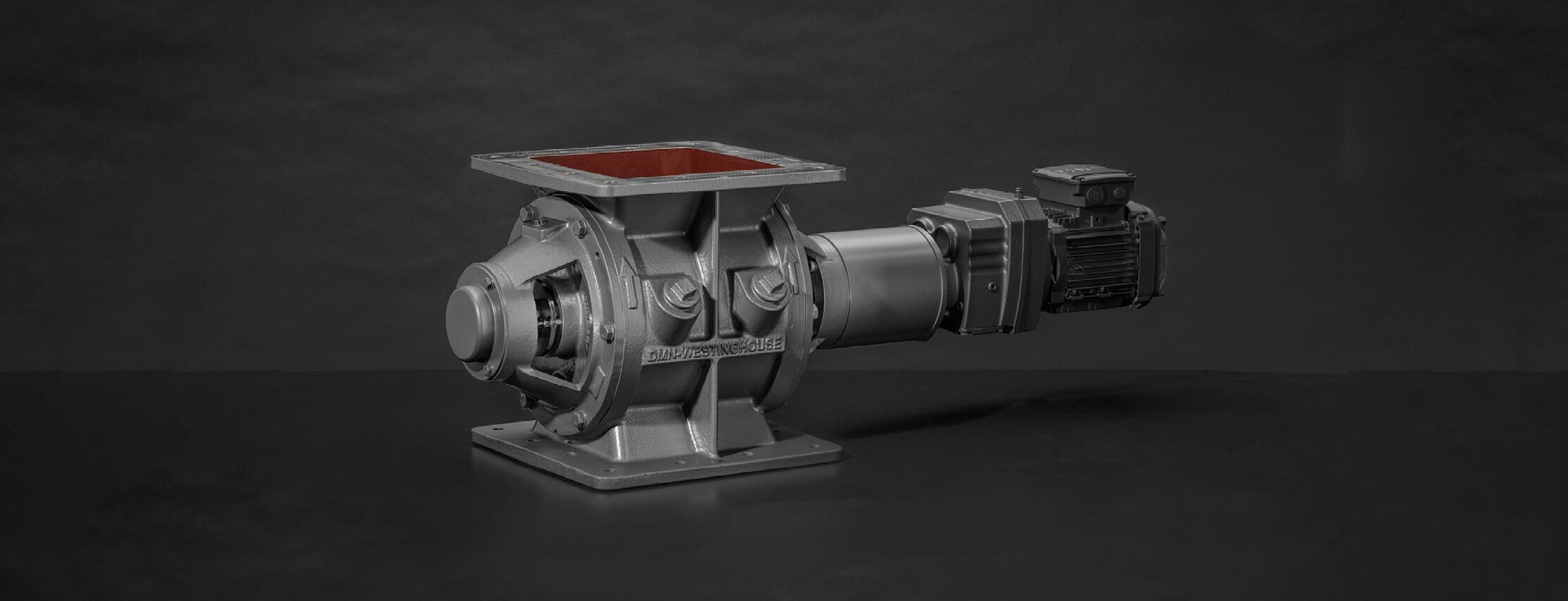 All-round rotary valve with two square flanges