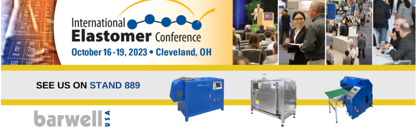 Barwell at IEC Rubber Show, 17-19th October 2023, Cleveland, Ohio
