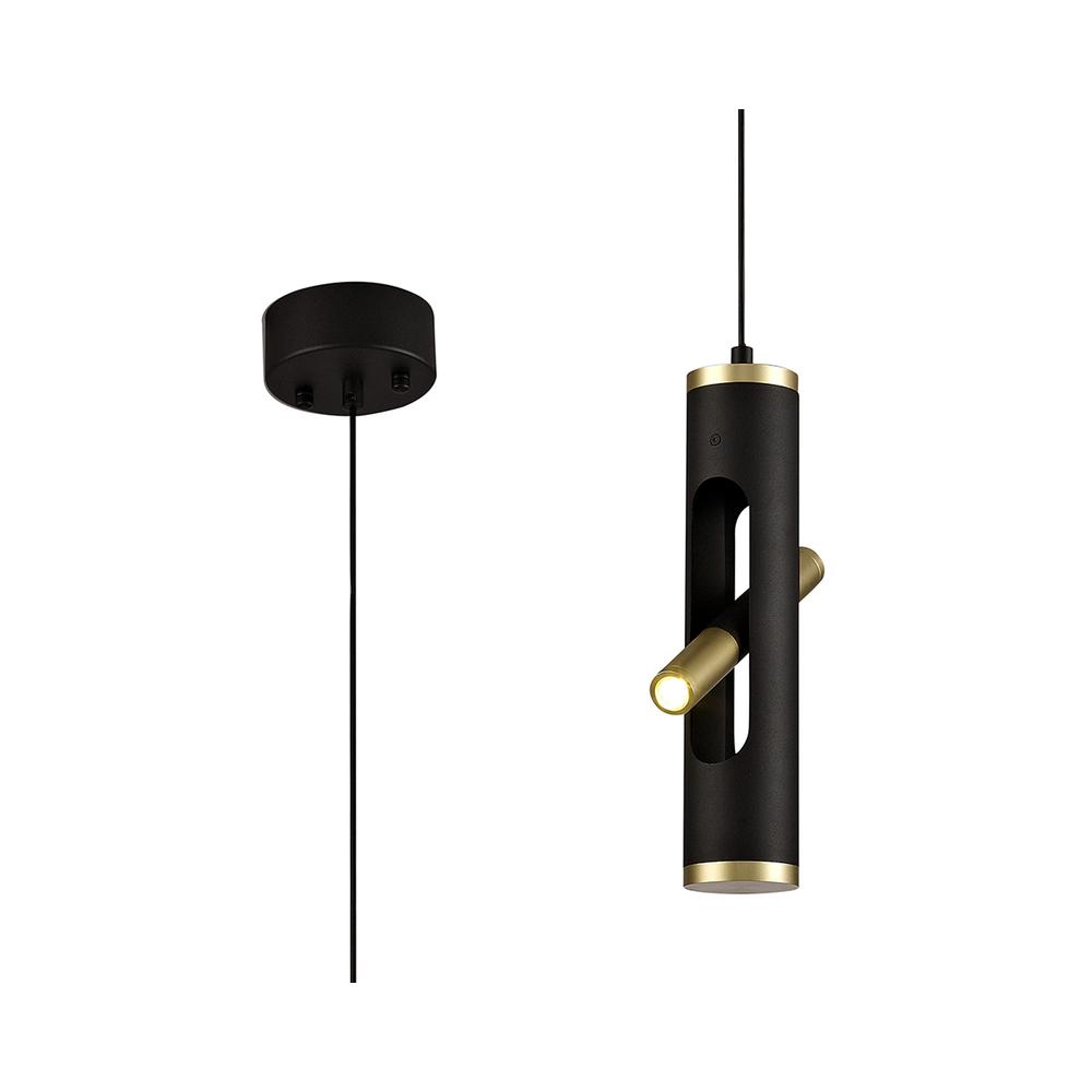 Luxuria Fiona Pendant 2x2W LED 3000K 560lm Sand Black/Gold