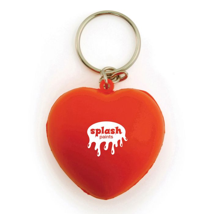 Stress Heart Heart Shaped Keyring Stress Item