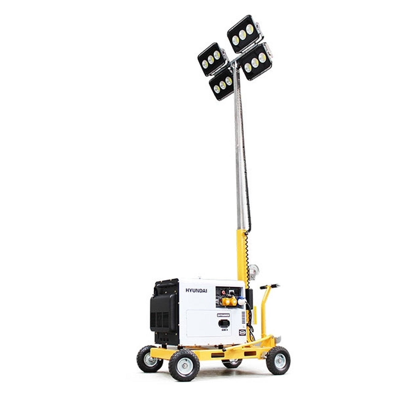 Evopower DHY6000SELT600 Diesel Generator  600W LED Mobile Lighting Tower With 5.2kW