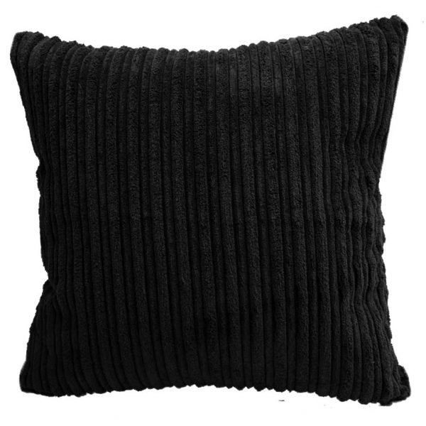 Black Chunky Cord Scatter Cushions or Covers. Sizes 16&#34; 18&#34; 20&#34; 22&#34; 24&#34;
