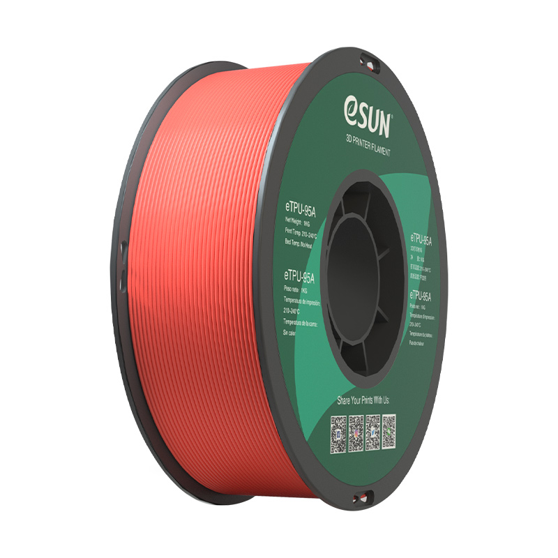 eSUN eTPU 95A Orange/Yellow Thermal Colour Change 1.75mm Flexible 3D Printing filament 1Kg