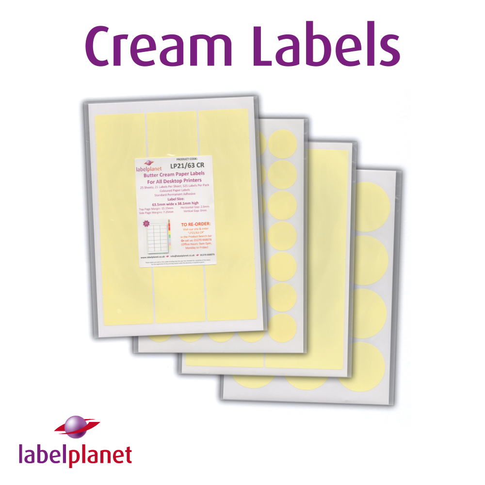 Butter Cream Labels