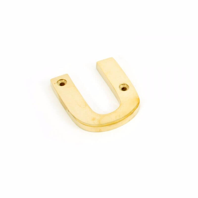 Anvil 83801U Pol. Brass Letter U